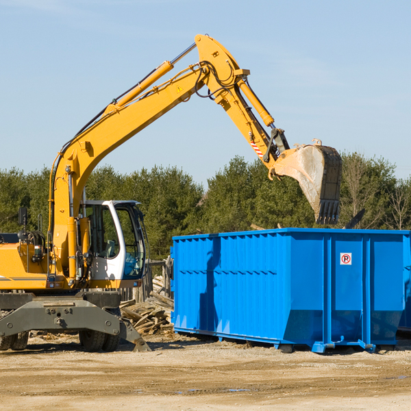 are there any restrictions on where a residential dumpster can be placed in Hamshire TX